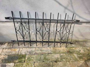 alter Metallzaun, 60er Jahre, Zaunelement, Rank Hilfe