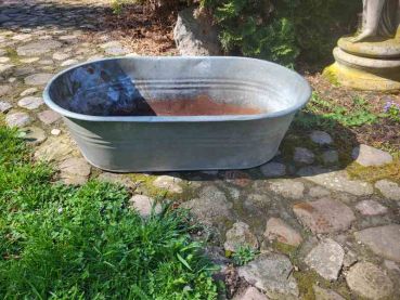 alte Babywanne, Zinkwanne Wanne Badewanne, Waschwanne, Pflanzgefäß, dicht