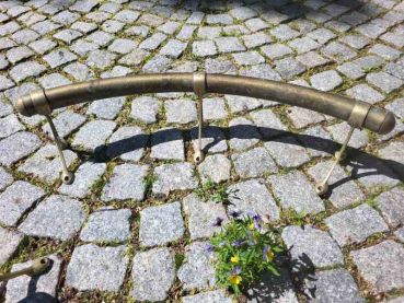 alter Handlauf aus Messing, Gründerzeit  um 1900 Haltestange Treppengeländer