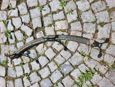 alter Handlauf aus Messing, Gründerzeit  um 1900 Haltestange Treppengeländer