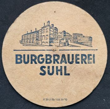 Burgbrauerei coaster from Suhl