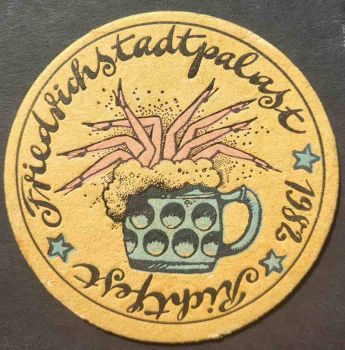 Bierdeckel vom Friedrichstadtpalast / Richtfest 1982