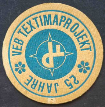 Bierdeckel vom VEB Textimaprojekt - Kopie
