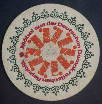 Bierdeckel von Möbel aus der Deutschen Demokratischen Republik