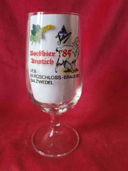 Bergschloß Brauerei Salzwedel Bierglas