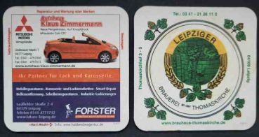 Leipziger Brauerei near Thomaskirche coaster
