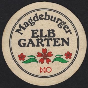 HO Bierdeckel Elb Garten aus Magdeburg