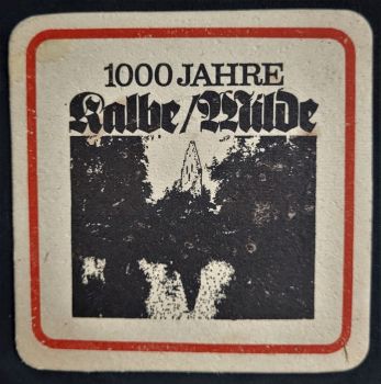 Bierdeckel von der Stadt Kalbe / Milde