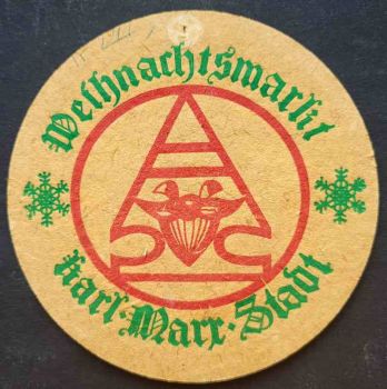 Bierdeckel aus Chemnitz / Weihnachtsmarkt