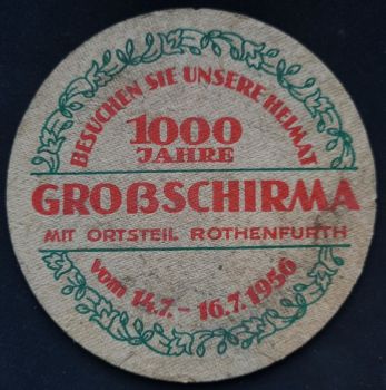 Bierdeckel aus Großschirma