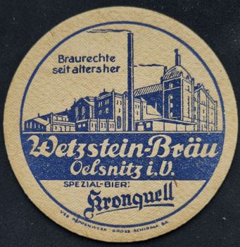 Wetzstein Bierdeckel