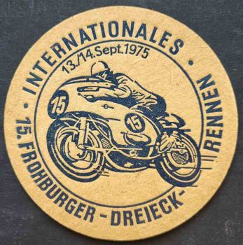 Bierdeckel Internationales 15. Frohburger - Dreieck - Rennen