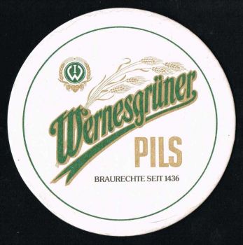 wernesgrüner brewery coaster