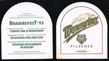 Wernesgrün Bierdeckel