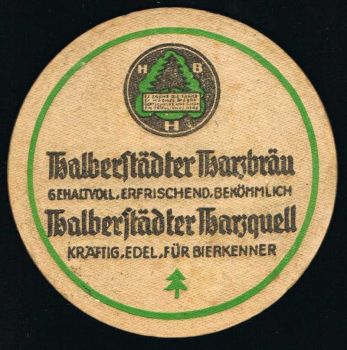 Harzbrauerei Halberstadt Bierdeckel