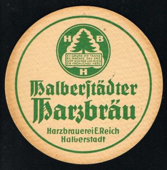 Harzbrauerei Halberstadt Bierdeckel