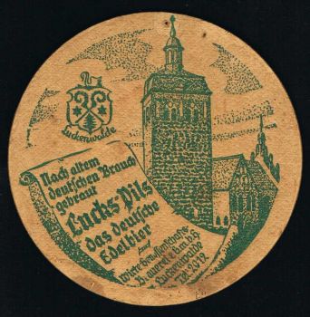 Lucks - Bräu Bierdeckel