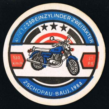 motorrad zschopau ddr bierdeckel