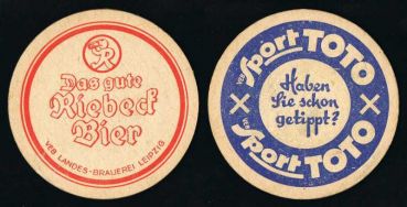 Riebeck Bierdeckel aus Leipzig