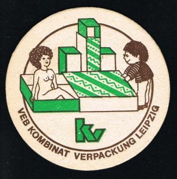 VEB Kombinat Verpackung Leipzig Bierdeckel