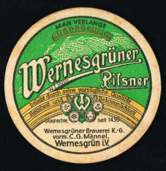 Wernesgrün Bierdeckel