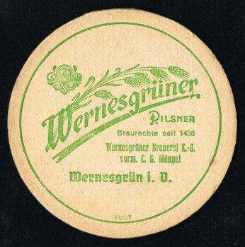 Wernesgrün Bierdeckel