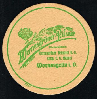 Wernesgrün Bierdeckel