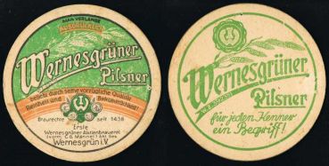 Wernesgrün Bierdeckel