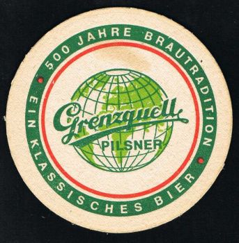 Wernesgrüner - Grenzquell Bierdeckel