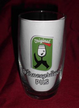 Wernesgrüner beer glass
