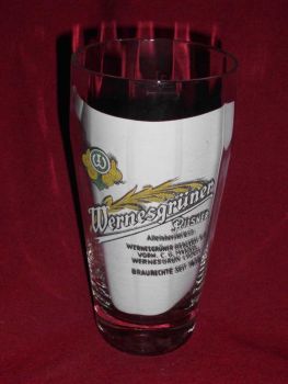 Wernesgrüner Beer glass