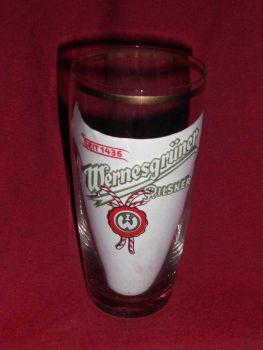 Wernesgrüner Beer glass