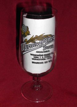 Wernesgrüner Beer glass