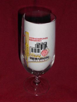 Wernesgrüner Beer glass