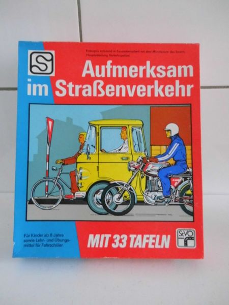 VEB Piko Spiel Aufmerksam im Straßenverkehr DDR