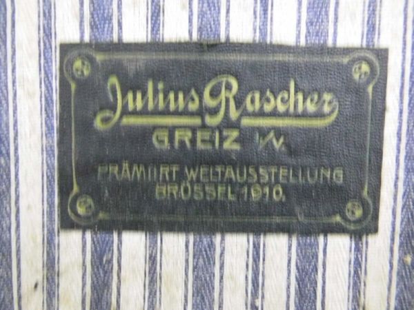 alter Reisekoffer von Julius Rascher aus Greiz