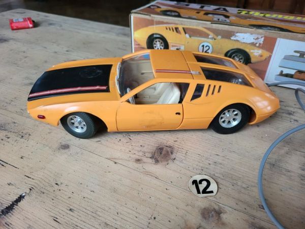 DDR Spielzeug Fernlenkauto De Tomaso Mangusta Anker PIKO+Karton