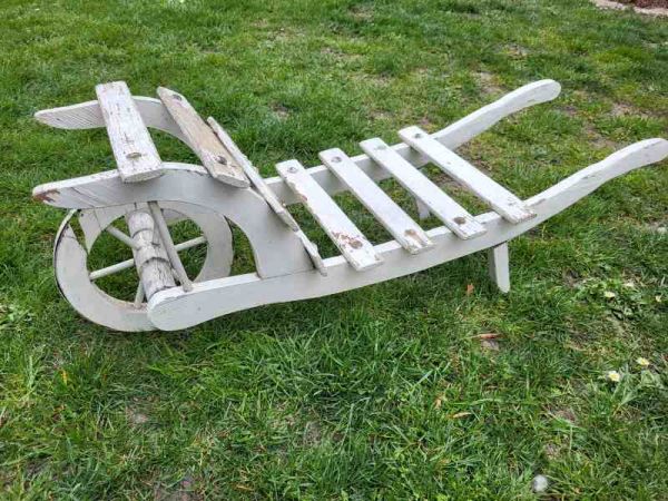 kleine Schubkarre Dekoration, Holzkarre