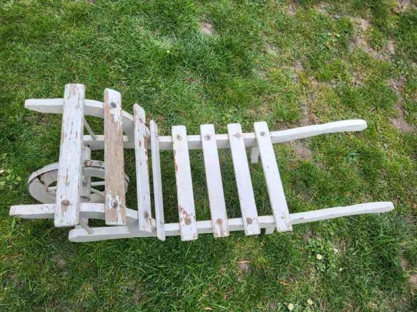 kleine Schubkarre Dekoration, Holzkarre