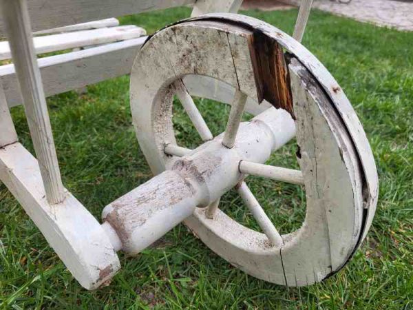 kleine Schubkarre Dekoration, Holzkarre