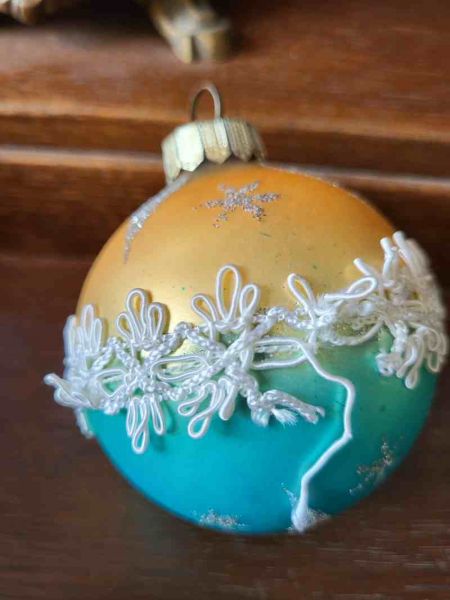 6 DDR Weihnachtskugeln, Christbaumschmuck, Weihnachtsbaum, Weihnachtsschmuck Lauscha