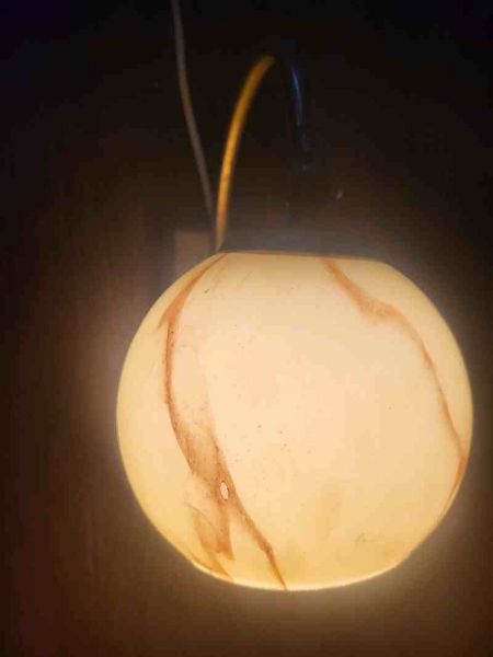 alte Wandlampe aus den 20er Jahren, Kugellampe