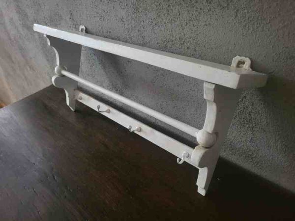 altes Wandregal, Küchenregal, Gewürzregal aus Massivholz