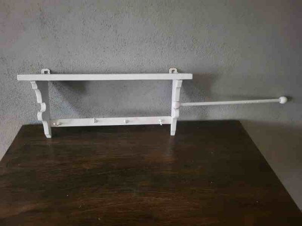 altes Wandregal, Küchenregal, Gewürzregal aus Massivholz