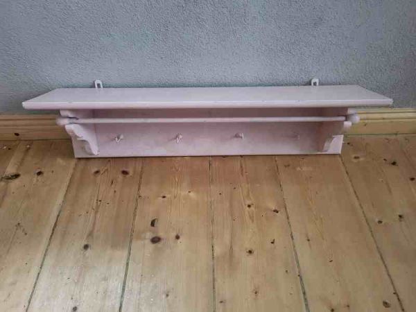 altes Wandregal, Küchenregal, Gewürzregal aus Massivholz