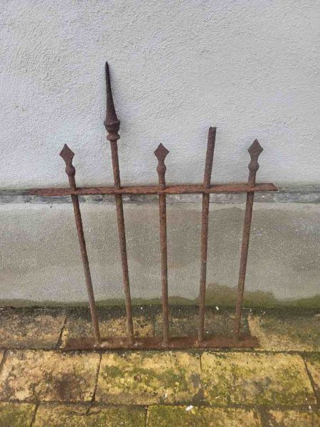 antiker Metallzaun 19 Jahrhundert, Zaunelement, Rank Hilfe