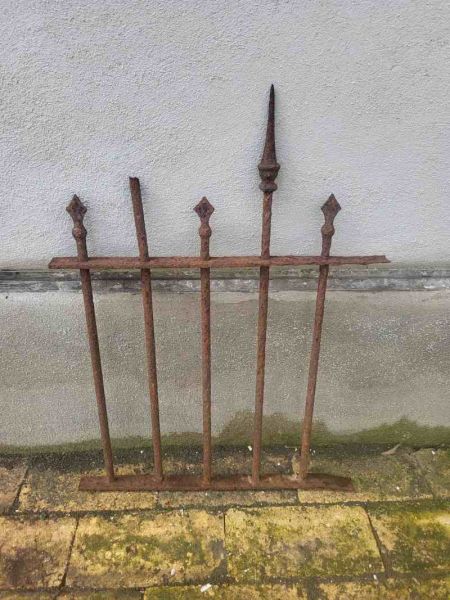 antiker Metallzaun 19 Jahrhundert, Zaunelement, Rank Hilfe