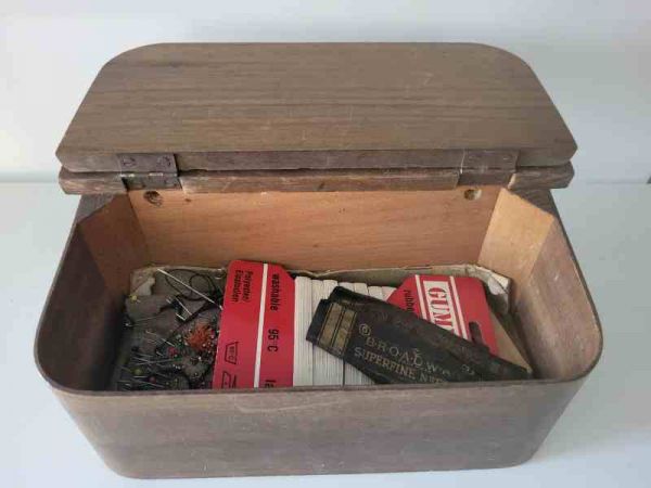 kleine Kiste Nähkiste Nähkästchen Aufbewahrung