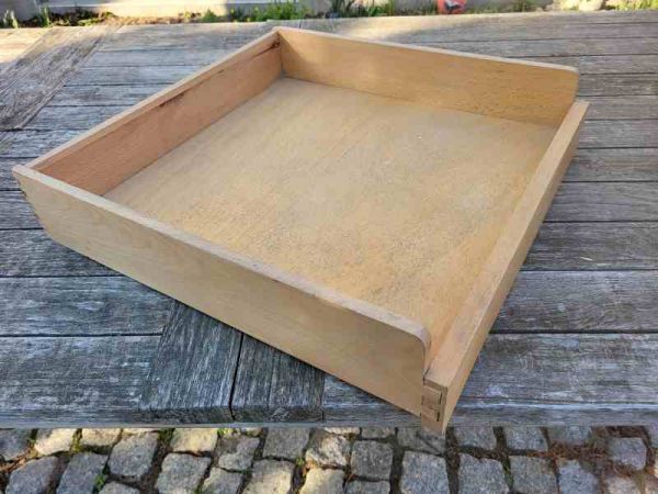große Schublade, Schubkasten, Holzschublade