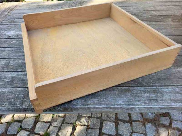 große Schublade, Schubkasten, Holzschublade